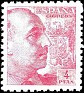 Spain 1940 Franco 4 PTS Pink Edifil 933. España 933. Uploaded by susofe